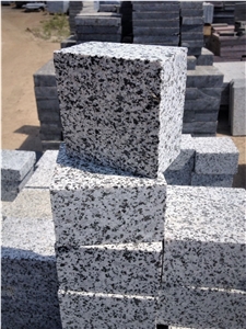 Gray Ukraine Granite 4 Sides Cut Flamed Cobblestone