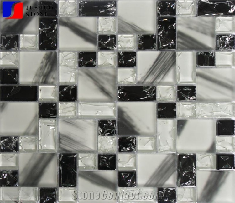 Dichroic Glass Mosaic Tile,Gradient Glass for Kitchen,Living Room Use