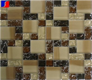 Dichroic Glass Mosaic Tile,Gradient Glass for Kitchen,Living Room Use