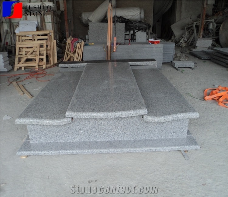 G603 Quarry Stone Customized Size Monuments Heart Tombstone,Gravestone