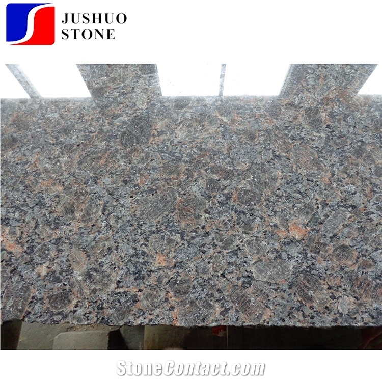 Giallo California Brown Pearl Granite Slabs Tiles for Countertop