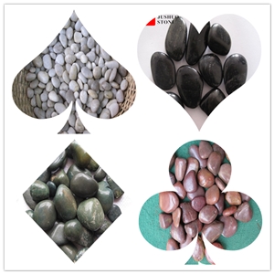 Mixed River Multicolor Color Polished Pebbles Cheap Paving Stone