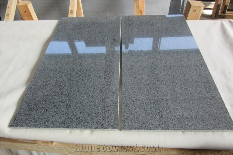 New G654 New China Impala Black China Granite Slabs Tiles for Counter Top