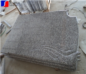 Polished European Style Chinese Cheap G664 Brown Granite Tombstone
