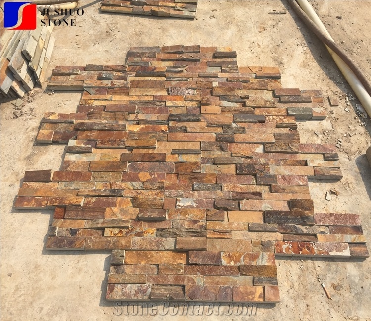 Rustic Slate Culture Stone for Wall Cladding Decoration Conner Bricks