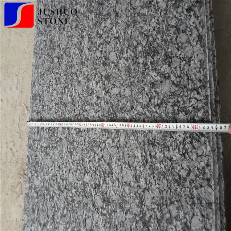Sea Flower Sea Wave Spray White Granite Slabs China Granite Tiles Top
