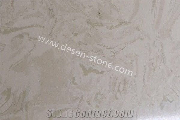 Adoni Beige Quartz Stone/Artificial Marble Stone Slabs&Tiles Skirtings