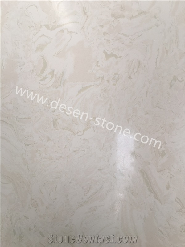 Adonil Beige Artificial Marble Engineered Stone Slabs&Tiles for Countertop
