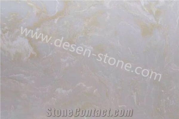 Alice Beige Artificial Onyx Engineered Stone Slabs&Tiles Backgrounds