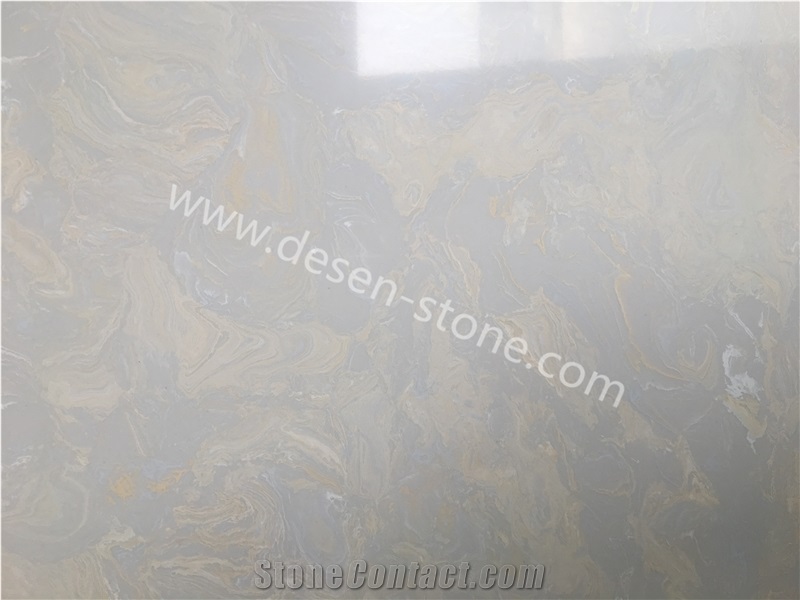 Amber Blue Artificial Marble Stone Slabs&Tiles