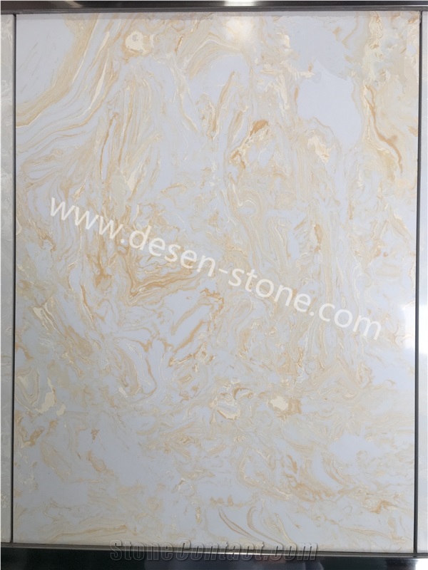 Amber Golden Jade Artificial Onyx Engineered Stone Slabs&Tiles Walling
