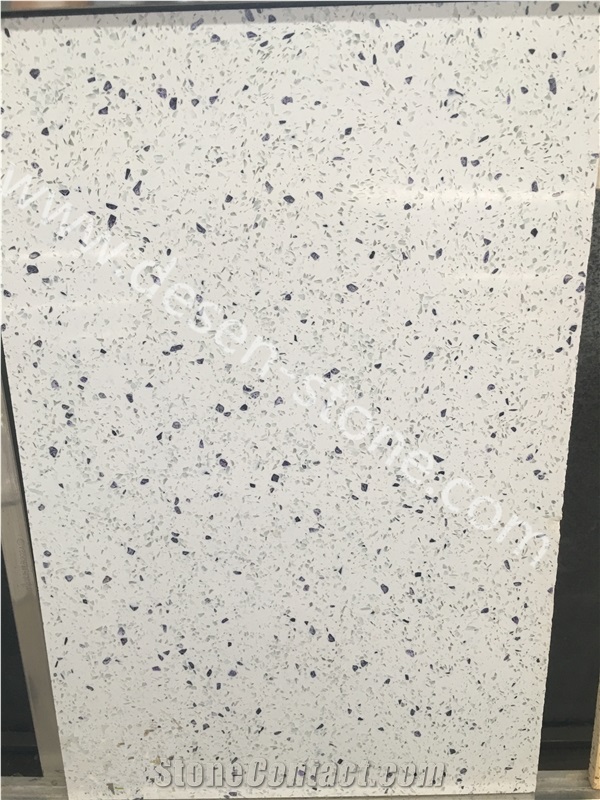 Blue Diamond Quartz Stone/Artificial Marble Stone Slabs&Tiles Flooring