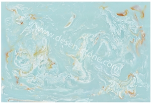 Blue Onyx Artificial Onyx Man-Made/Manufactured Stone Slabs&Tiles