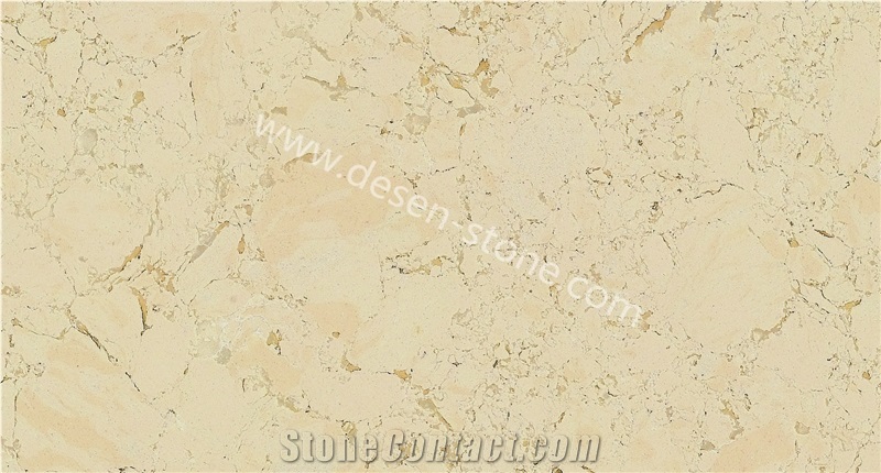 Coast Beige Quartz Stone/Artificial Marble Stone Slabs&Tiles Skirtings