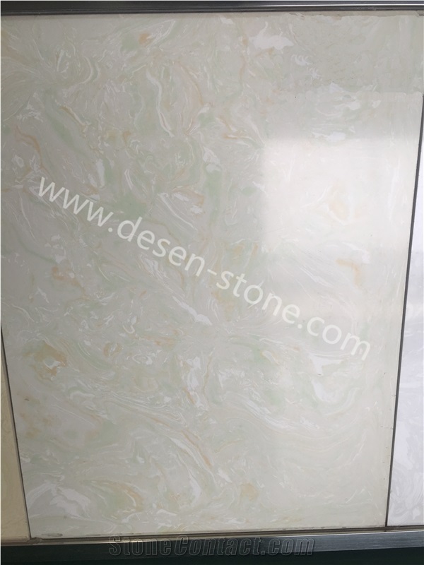Colorful Jade Quartz Artificial Marble Stone Slabs&Tiles Walling