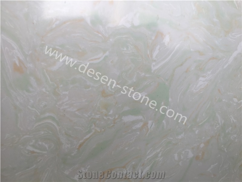 Colorful Jade Quartz Artificial Marble Stone Slabs&Tiles Walling