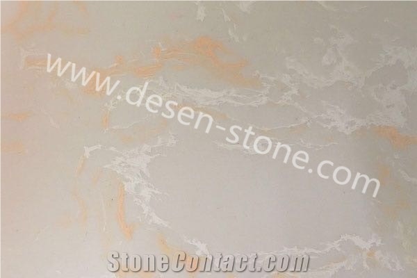 Coral Jade Quartz Stone/Artificial Marble Stone Slabs&Tiles