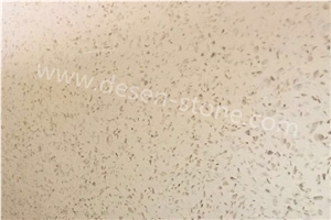 Cream Diamond Quartz Stone/Artificial Marble Stone Slabs&Tiles Walling