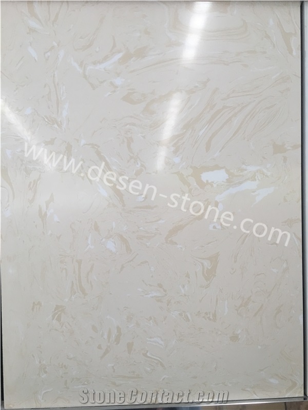 Dreaming Goldenrod Artificial Marble Engineered Stone Slabs&Tiles Wall