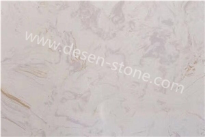 Dubai Beige Quartz Stone/Artificial Marble Stone Slabs&Tiles Flooring
