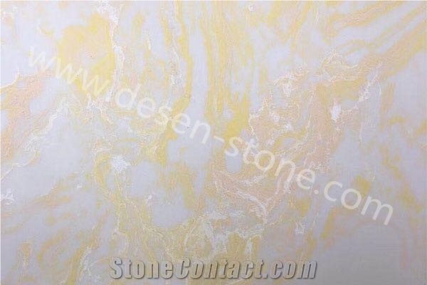 Gilt Jade Quartz Stone/Artificial Marble Stone Slabs&Tiles