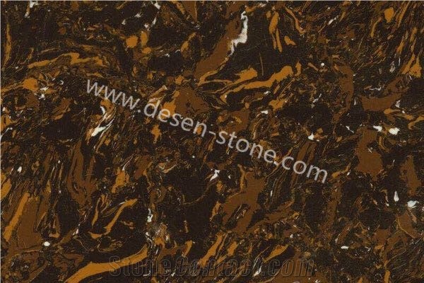 Golden Jade Quartz Stone/Artificial Marble Stone Slabs&Tiles Skirtings