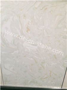 Hetian Green Jade Quartz Stone/Artificial Marble Stone Slabs&Tiles