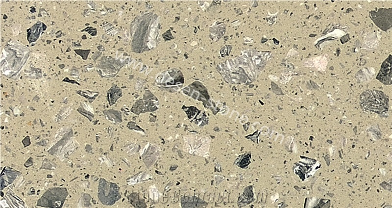 Light Grey Artificial Marble Man-Made/Manufactured Stone Slabs&Tiles