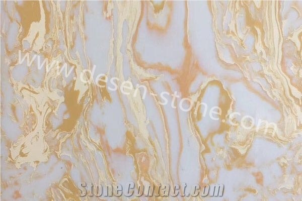 Longteng Wanli Quartz Stone/Artificial Marble Stone Slabs&Tiles Linear