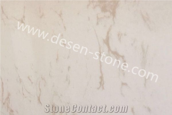Louis Beige Artificial Marble Engineered Stone Slabs&Tiles for Vanity Tops