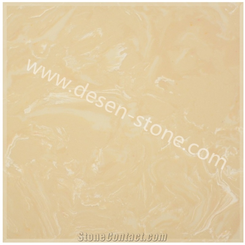 Madison Gold Beige Quartz Stone/Artificial Marble Stone Slabs&Tiles