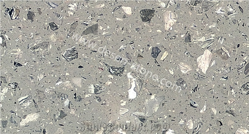 Medium Grey Artificial Marble Man-Made/Manufactured Stone Slabs&Tiles