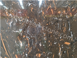 Mocha Brown Artificial Marble Engineered Stone Slabs&Tiles