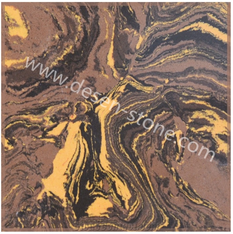 Mocha Brown Quartz Stone/Artificial Marble Stone Slabs&Tiles Skirtings