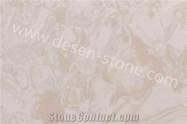 Oriental Pearl Beige Artificial Marble Engineered Stone Slabs&Tiles