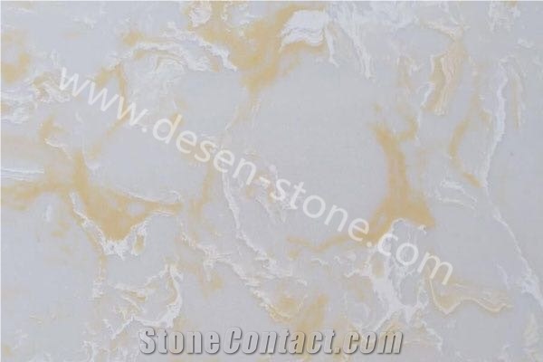 Pear Flower Jade Quartz Stone/Artificial Marble Stone Slabs&Tiles Wall