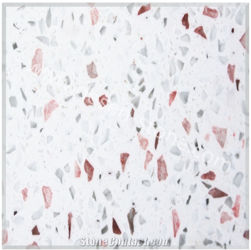 Red Diamond Quartz Stone/Artificial Marble Stone Slabs&Tiles Flooring