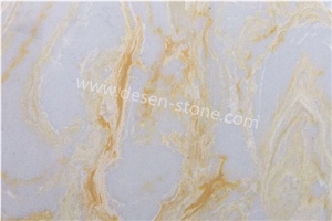 Rich Beige Quartz Stone/Artificial Marble Stone Slabs&Tiles Vanity Top
