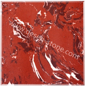Rosso Lepanto Artificial Marble Man-Made/Manufactured Stone Slabs&Tile