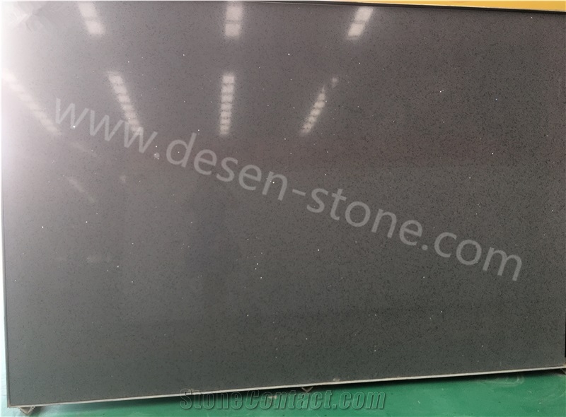 Silver Star Grey Artificial Marble Engineered Stone Slabs&Tiles Linear