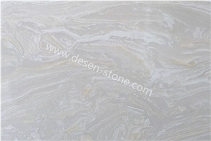 White Gold Jade Quartz Stone/Artificial Marble Stone Slabs&Tiles Floor