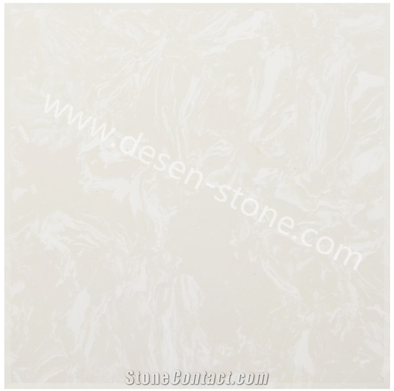 White Peony Quartz Stone/Artificial Marble Stone Slabs&Tiles Flooring