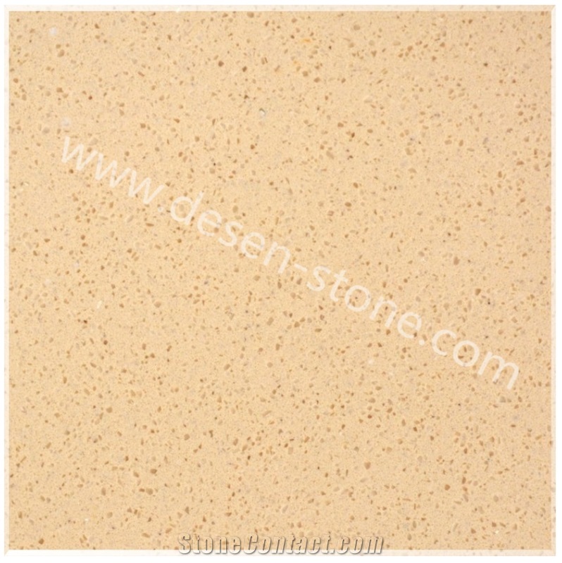 Yellow Crystal Quartz Stone/Artificial Marble Stone Slabs&Tiles Floor