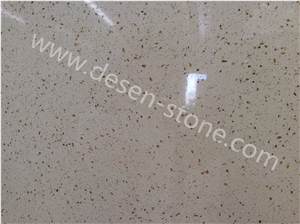 Yellow Diamond Quartz Stone/Artificial Marble Stone Slabs&Tiles Floor