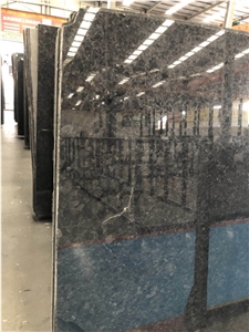 Black Ink Jade Pearl Granite Polished Slab/Tile for Floor & Wall