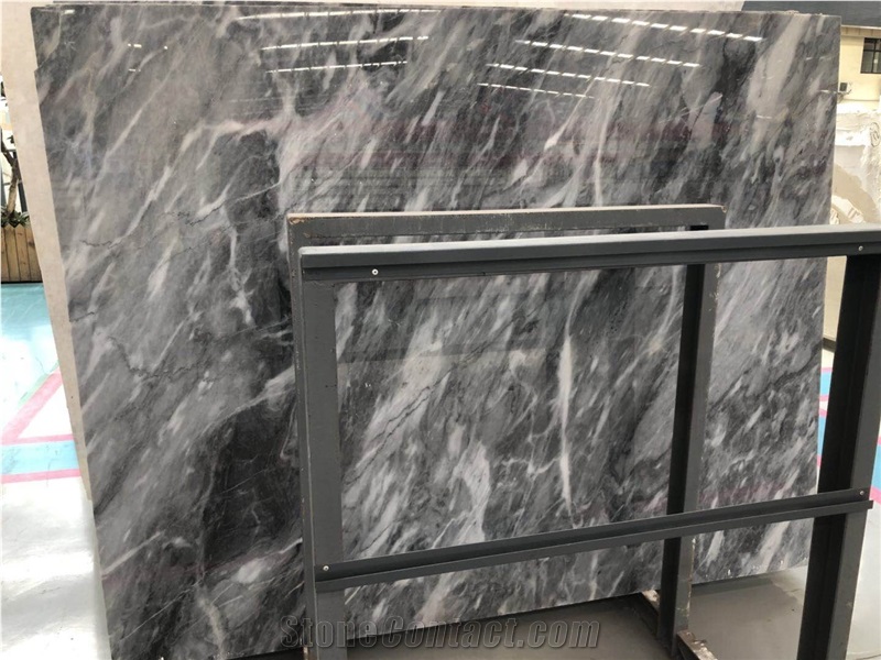 Italy Ice Grey Marble Polished Slab/Tile/Cut to Size for Floor & Wall