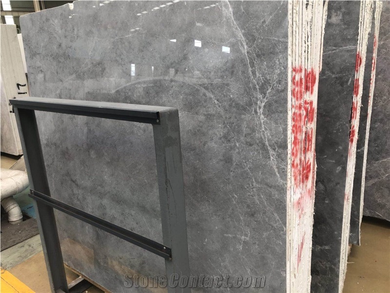 Italy Silver Grey Marble Polished Slab/Tile/Cut to Size for Floor&Wall