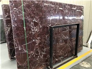 Rosso Levanto Red Marble Polished Slab & Tile for Floor &Wall Covering