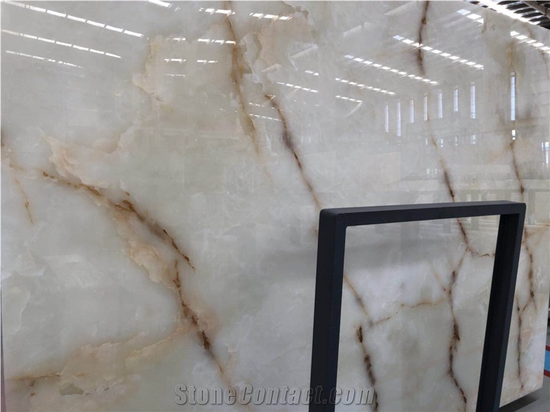 Snow White Jade Onxy Polished Slab/Tile/Cut to Size for Floor&Wall