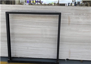White Wood Grain Serpeggiante Marble Polished Slab&Tile for Floor&Wall